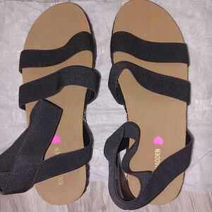 Steve Madden Black Strappy Sandals